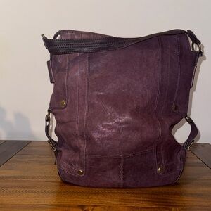 Andrew Marc Deep Purple Shoulder Bag